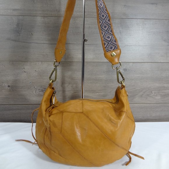 HOBO Handbags - Hobo International Brown Leather Hobo Shoulder Bag Purse Studded Strap